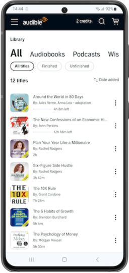 Audible library