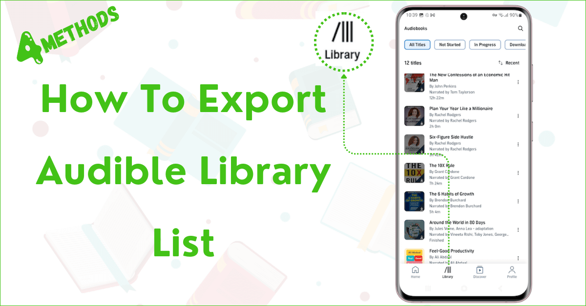 How to Export Audible Library List