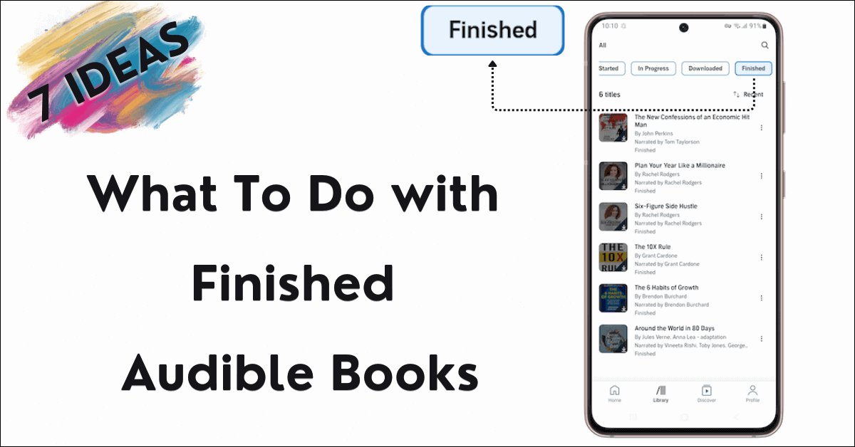 Featured image: What To Do with Finished Audible Books